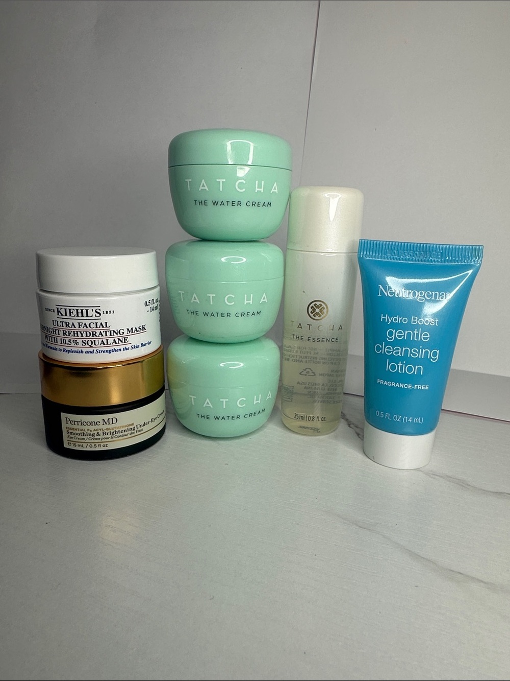 Tatcha The Water Cream Trio with Tatcha Essence & Blue Cleanser